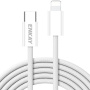 ENKAY fonott töltő- és adatkábel - USB-C - Lightning - 2 m - fehér