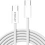 ENKAY fonott töltő- és adatkábel - USB-C - USB-C - 2 m - fehér