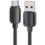 ESSAGER ES-X46 fonott töltő- és adatkábel - USB-A - USB-C - 1 m - fekete