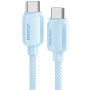 ESSAGER ES-X46 fonott töltő- és adatkábel - USB-C - USB-C - 2 m - kék