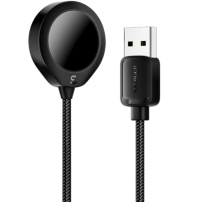 ESSAGER mágneses töltőkábel - USB-A mágneses puckhoz Apple Watch-hoz - 1 m - fekete