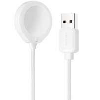 ESSAGER mágneses töltőkábel - USB-A mágneses puckhoz Apple Watch-hoz - 1 m - fehér