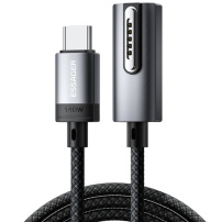 ESSAGER ES-X69 fonott töltőkábel - USB-C - MagSafe 3 MacBookhoz - 1 m - sötétszürke