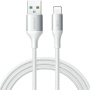JOYROOM S-A28 fonott töltő- és adatkábel - USB-A - Lightning - 1 m - fehér