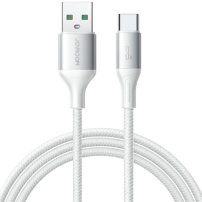 JOYROOM S-A28 fonott töltő- és adatkábel - USB-A - USB-C - 1 m - fehér
