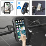 F81 univerzális vízálló tok kerékpár- és motor kormánytartóval iPhone-hoz - fekete