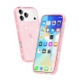 Átlátszó, csillámos tok iPhone 17 Pro Max készülékhez - rózsaszín