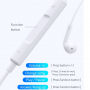 Joyroom JR-EP2 Bluetooth fülhallgató lightning konektorral - fehér