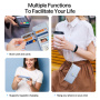 DUX DUCIS Lawa 2 az 1-ben levehető, flip típusú tok MagSafe-fel és pénztárcával iPhone 17 Pro Max készülékhez - kék