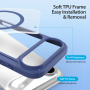 DUX DUCIS Skin X flip tok MagSafe-fel iPhone Air készülékhez - sötétkék