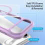 DUX DUCIS Skin X flip tok MagSafe-fel iPhone Air - lila színhez