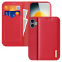 DUX DUCIS Hivo bőr flip tok iPhone 17-hez - piros