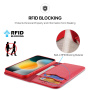 DUX DUCIS Hivo bőr flip tok iPhone 17-hez - piros