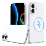 Szilikon tok MagSafe funkcióval iPhone 17-hez - fehér