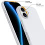 Szilikon tok MagSafe funkcióval iPhone 17-hez - fehér