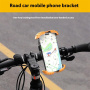 Z012 kerékpár és motor kormánytartó iPhone-hoz - narancssárga-fehér