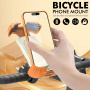 Z012 kerékpár és motor kormánytartó iPhone-hoz - narancssárga-fehér