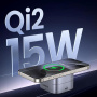 UGREEN Qi2 2 az 1-ben összecsukható mágneses vezeték nélküli töltőállvány iPhone / AirPods készülékekhez - 15W - sötétszürke