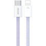 WEKOME WDC-21 fonott töltő- és adatkábel - USB-C - Lightning - 1 m - lila