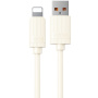 WEKOME WDC-52i töltő- és adatkábel - USB-A - Lightning - 1 m - bézs