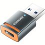 ESSAGER töltő és adatátviteli adapter - USB-C-ről USB-A-ra - sötétszürke