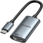 ESSAGER ES-OTG23 videó redukció - HDMI-ről USB-C-re - sötétszürke