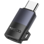 Yesido GS28 mini töltő és adatátviteli adapter - Lightning - USB-C - fekete