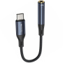 Yesido YAU38 audio átalakító - 3,5 mm-es jack USB-C-hez - fekete
