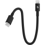 Beats szövött töltő- és adatkábel - USB-C - Lightning - 20 cm - mélyfekete