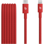 Beats szövött töltő- és adatkábel - USB-C - Lightning - 1,5 m - élénkpiros
