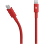 Beats szövött töltő- és adatkábel - USB-C - Lightning - 1,5 m - élénkpiros
