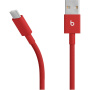 Beats szőtt töltő- és adatkábel - USB-A - USB-C - 1,5 m - élénkpiros