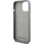 Karl Lagerfeld Grained K&CH Heads tok iPhone 15-höz - szürke
