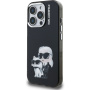 Karl Lagerfeld IML Aquarelle Karl and Choupette tok iPhone 15 Pro Max készülékhez - fekete
