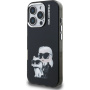 Karl Lagerfeld IML Aquarelle Karl and Choupette tok iPhone 16 Pro Max készülékhez - fekete
