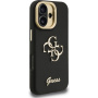 Guess Grained 4G Logo tok kihajtható állvánnyal iPhone 16-hoz - fekete
