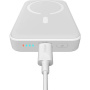 Baseus Mini vezeték nélküli MagSafe powerbank USB-C porttal - 10 000 mAh - fehér