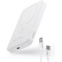 Baseus Mini vezeték nélküli MagSafe powerbank USB-C porttal - 5 000 mAh - fehér
