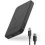 Baseus Mini vezeték nélküli MagSafe powerbank USB-C porttal - 5 000 mAh - fekete