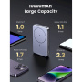 UGREEN Mini vezeték nélküli MagSafe powerbank USB-C / USB-A portokkal - 10 000 mAh - szürke