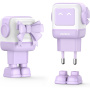 UGREEN Nexode RG RobotGaN gyorstöltő adapter 2x USB-C / USB-A porttal - 65W - lila