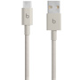Beats szövött töltő- és adatkábel - USB-A - USB-C - 1,5 m - kavicsszürke