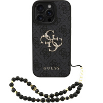 Guess 4G Metal Logo Strap szürke tok iPhone 16 Pro Max készülékhez - szürke