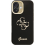 Guess Grained 4G Logo tok kihajtható állvánnyal iPhone 16-hoz - fekete