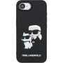 Karl Lagerfeld 3D Rubber Karl and Choupette tok iPhone 16e / 17e - fekete