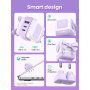 UGREEN Nexode RG RobotGaN gyorstöltő adapter 2x USB-C / USB-A porttal - 65W - lila
