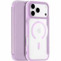 DUX DUCIS Skin X behajtható tok MagSafe-szel iPhone 17 Pro / 18 Pro készülékhez - lila