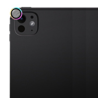 ENKAY edzett üveg fém kerettel a hátsó kamera lencsevédelméhez iPad Pro 11" (2024/2025) / Pro 13" (2024/2025) - szivárvány