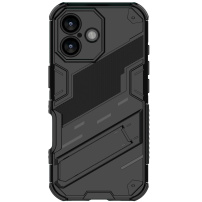Strapabíró védőtok állvánnyal iPhone 17-hez - fekete