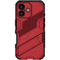 Strapabíró védőtok állvánnyal iPhone 17-hez - piros